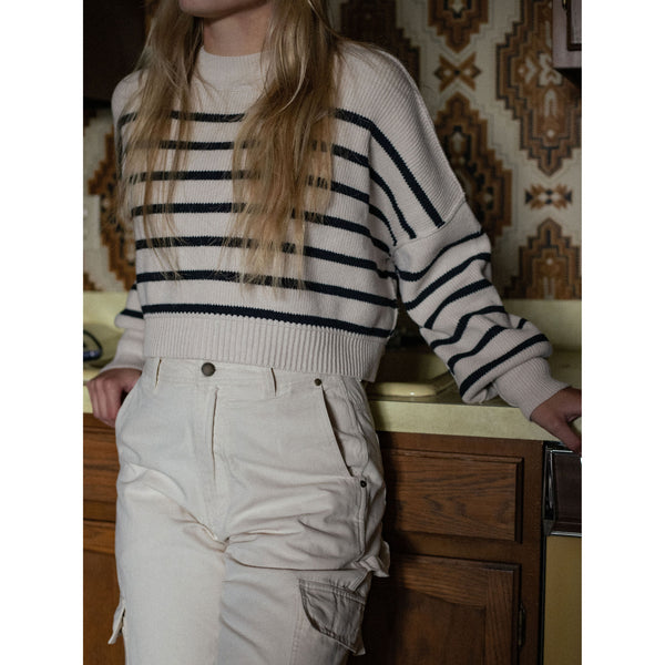 Free People Easy Street Crop Pullover