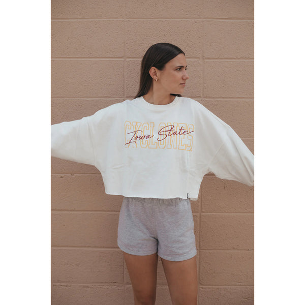 Gameday Social ISU Owens Oversized Cropped Crew