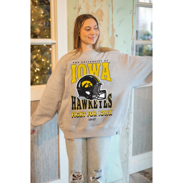 Gameday Social Iowa Murray Hippie Helmet Oversized Crew