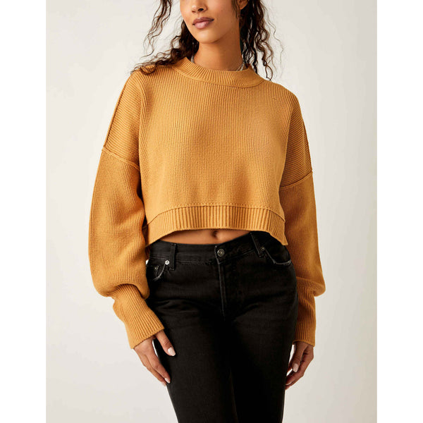 Free People Easy Street Crop Pullover