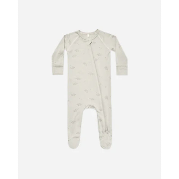 Quincy Mae Bamboo Zip Footie