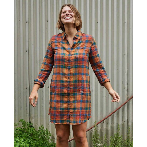 Toad & Co Women’s Re-Form Flannel Shirt Dress